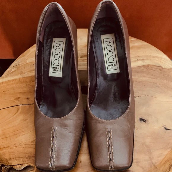 Vintage- women’s high heel leather shoes (Size 35) - Picture 3 of 4